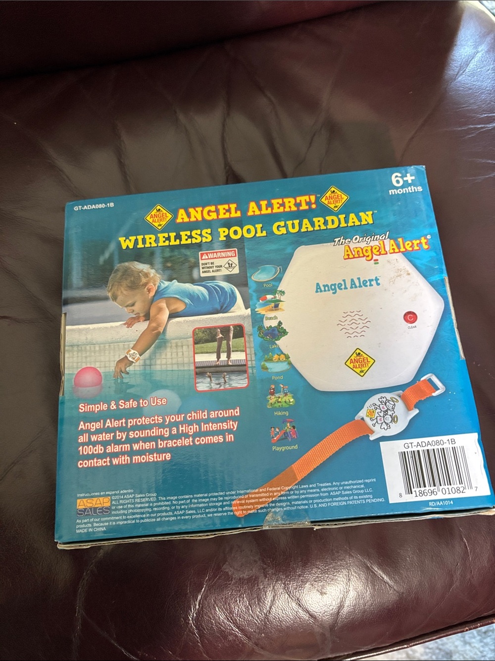 Wireless Pool Guardian - Orange Bracelet